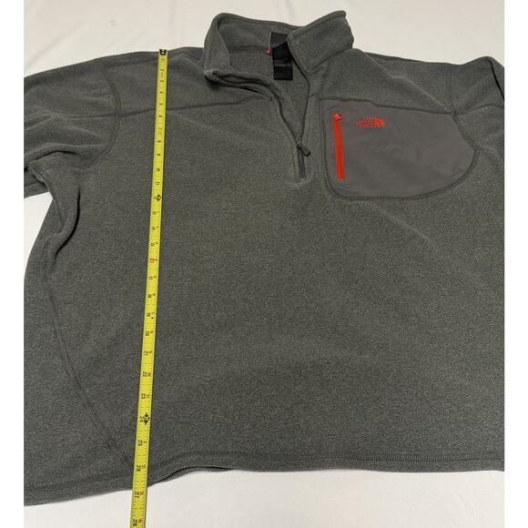 The North Face Men's XL 1/4 Zip Fleece Pullover Jacket Gray Polartec Dome Logo - Picture 12 of 15